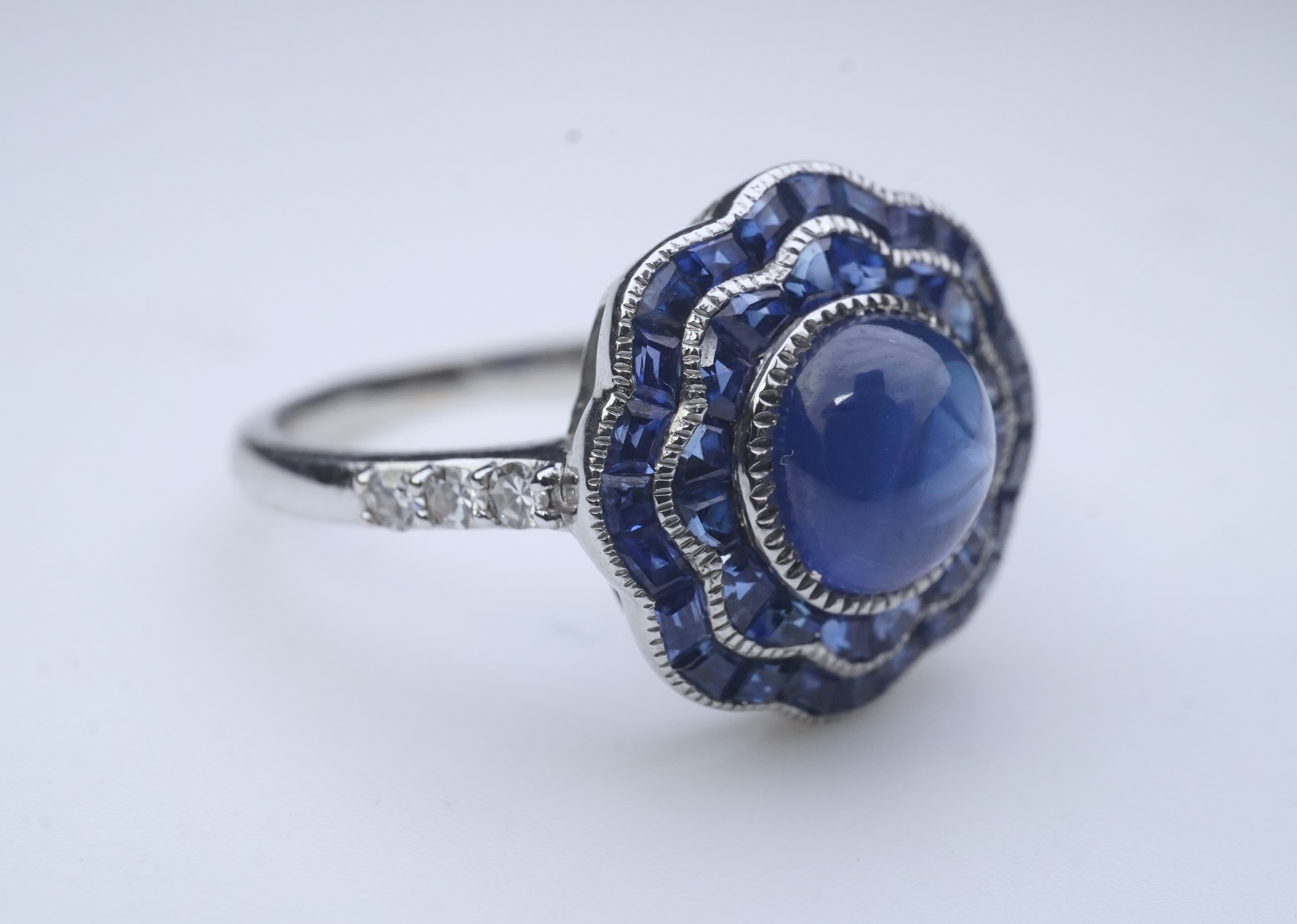 A sapphire ring